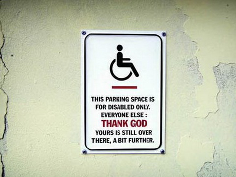 Parking For Disabled.